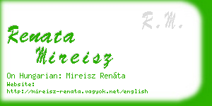 renata mireisz business card
